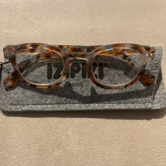 IZIPIZI PARIS Blue Tortoise Fashion Reading Glasses #C Readers BOX NWT +2.00 - Picture 6 of 8